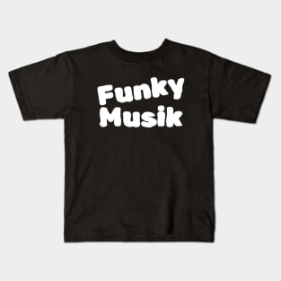 Funky Musik Black Kids T-Shirt